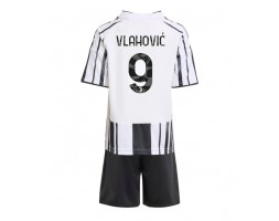 Juventus Dusan Vlahovic #9 Hemmaställ Barn 2025-26 Kortärmad (+ Korta byxor)